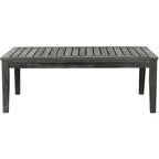 SAFAVIEH Outdoor Living Fresno Dark Slate Grey 4-piece - 48 W x 25 D x 32 H