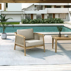 Christopher Knight Home - Sumbawa Outdoor Club Chair with Stylish Rope Design