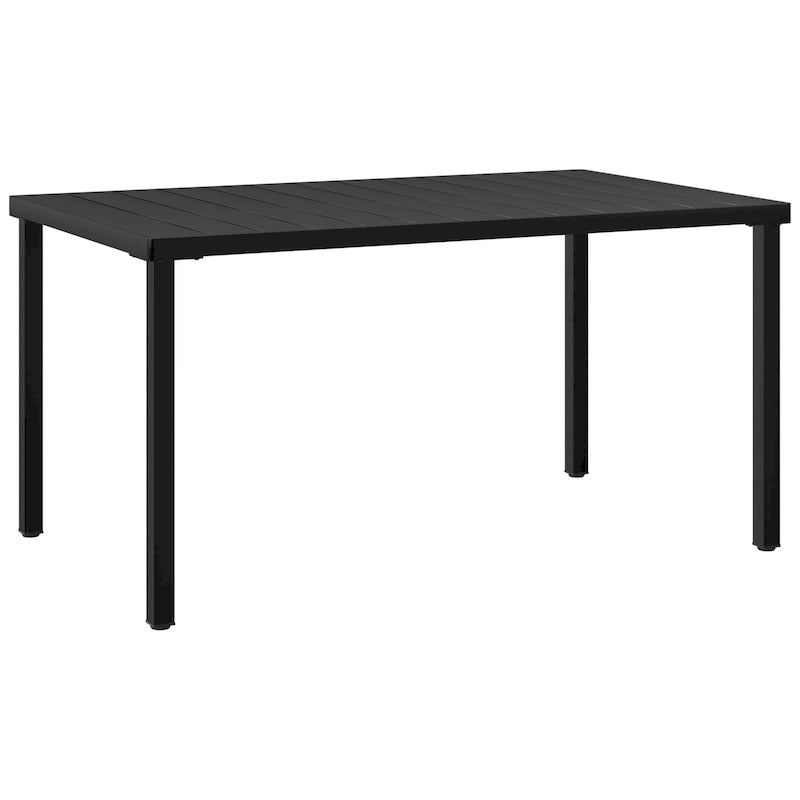 Frond and Form 59 Inch By 35.4 Inch Outdoor Steel Rectangular Dining Table