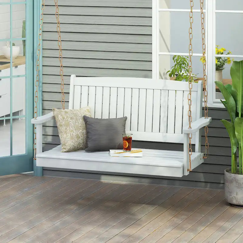 Premium Acacia Wood Porch Swing