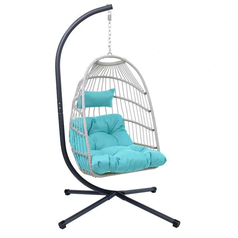 Outdoor Egg Hanging Chair with Stand