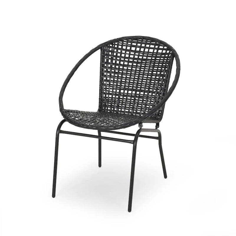 Java Outdoor Modern Wicker Club Chair (Set of 2) by Christopher Knight Home
