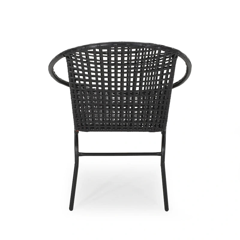Java Outdoor Modern Wicker Club Chair (Set of 2) by Christopher Knight Home