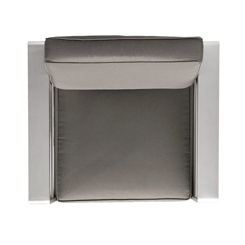 Cape Coral Outdoor 5 Seater Aluminum Sofa Chat Set with 2 Side Tables by Christopher Knight Home