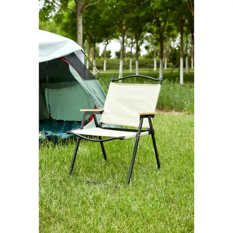Folding Outdoor Chair in Beige