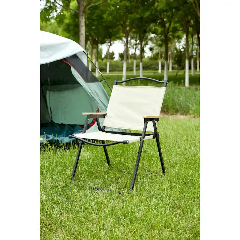 Folding Outdoor Chair in Beige