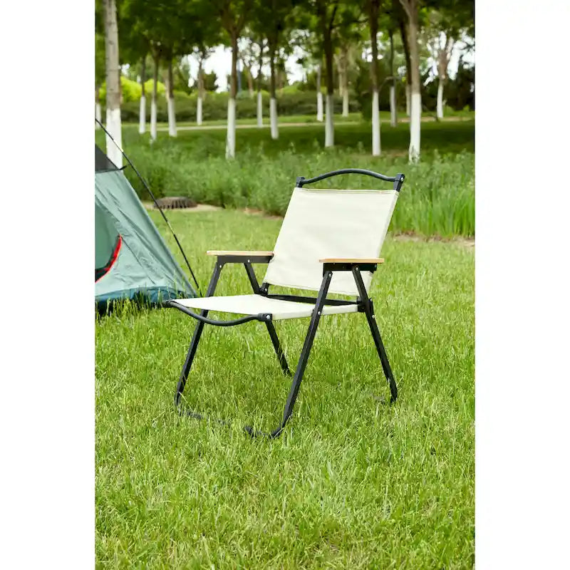 Folding Outdoor Chair in Beige