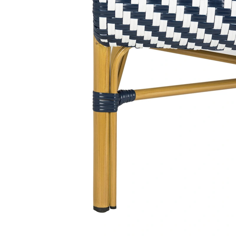 SAFAVIEH Skyla Herringbone Rattan Settee - 38.5  W x 24.5  D x 33.5  H - 39W x 34D x 25H