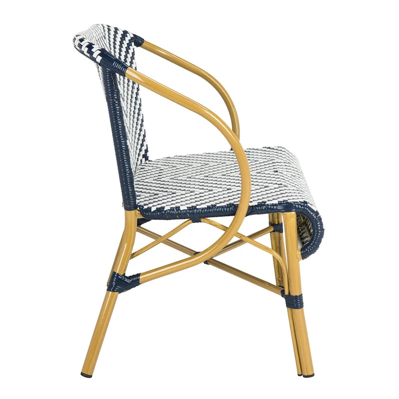 SAFAVIEH Skyla Herringbone Rattan Settee - 38.5  W x 24.5  D x 33.5  H - 39W x 34D x 25H