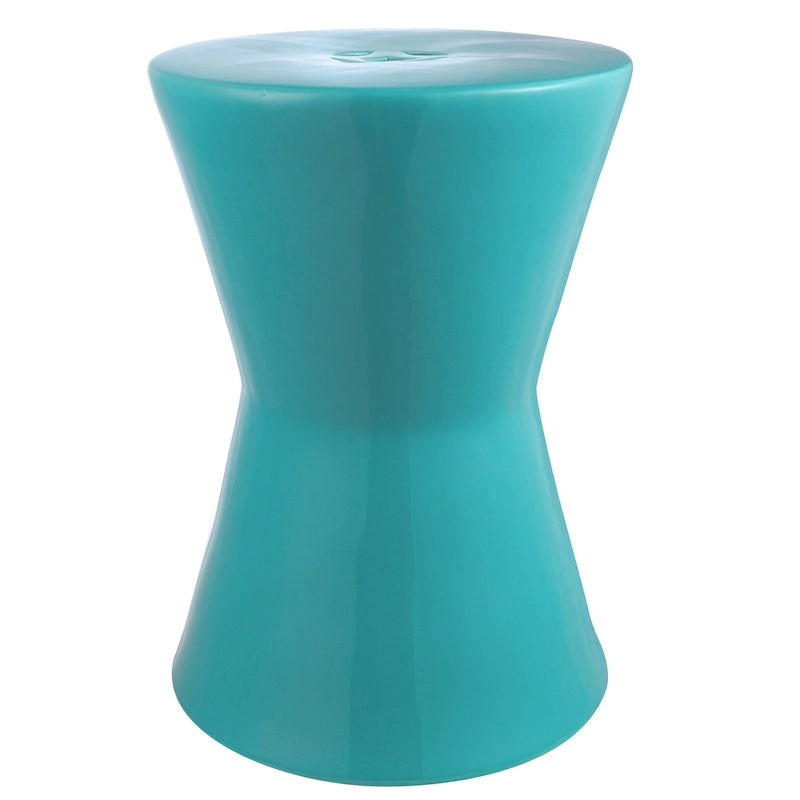 SAFAVIEH Tzoulia White Ceramic Decorative Garden Stool