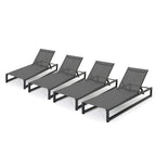 Modesta Outdoor Lounge Chair (Set of 4) by Christopher Knight Home