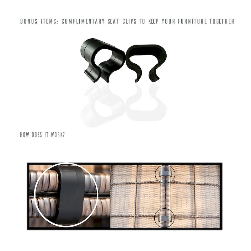 LSI 66  Wide Outdoor Wicker Loveseat with Cushions