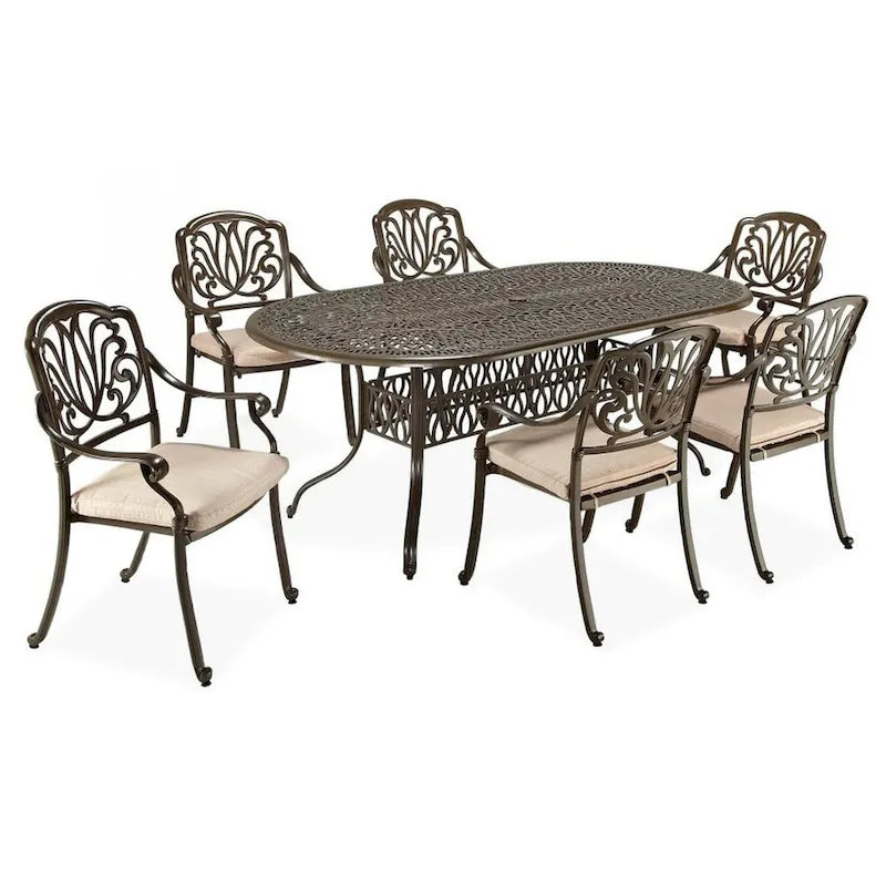 Capri 7 Piece Outdoor Dining Set by homestyles