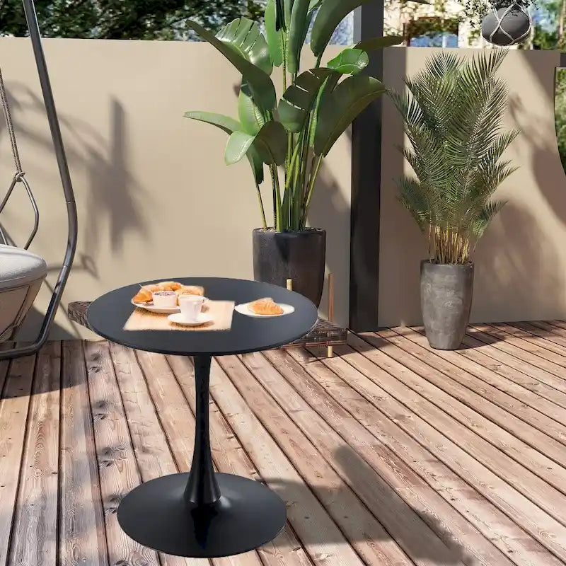 Black Round Dining Table for 2-4 people