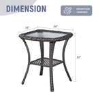 Gymojoy Outdoor Wicker 3 Seater Sofa Furniture Outdoor Sofa