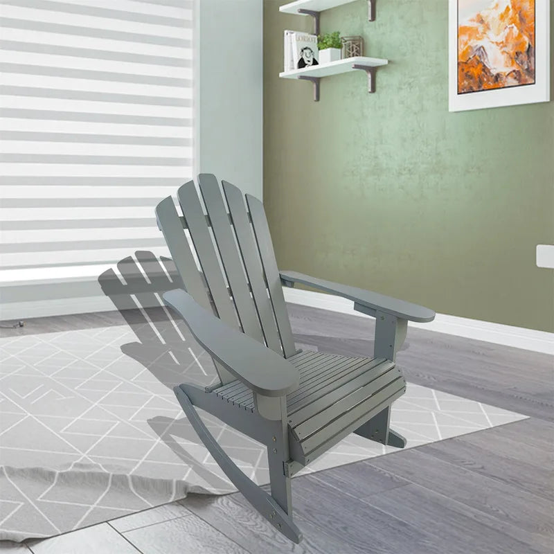 Outdoor Wood Adirondack Chair