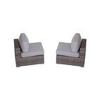 11 Piece Sectional Set with Cushions