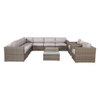 11 Piece Sectional Set with Cushions