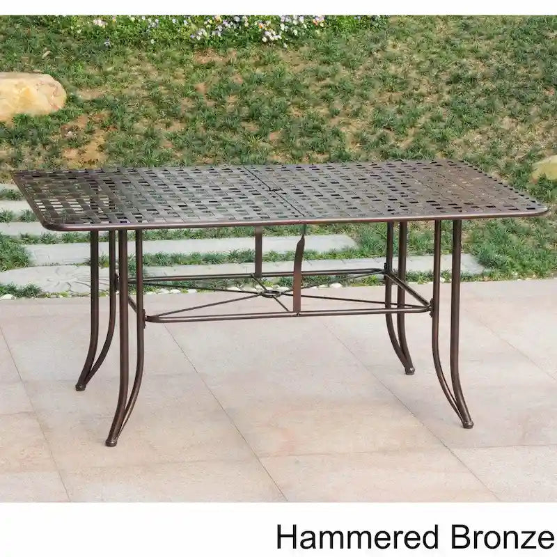 Mandalay 63-inch by 39-inch Iron Rectangular Dining Table