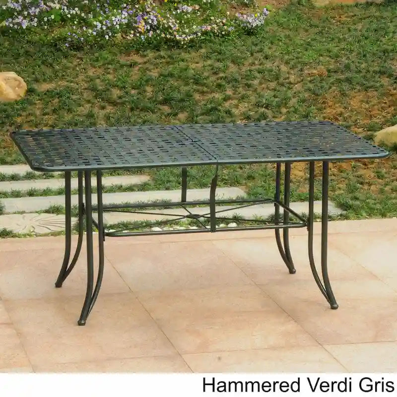 Mandalay 63-inch by 39-inch Iron Rectangular Dining Table