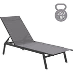 AECOJOY Adjustable Patio Aluminum Lounge Chairs for Outside