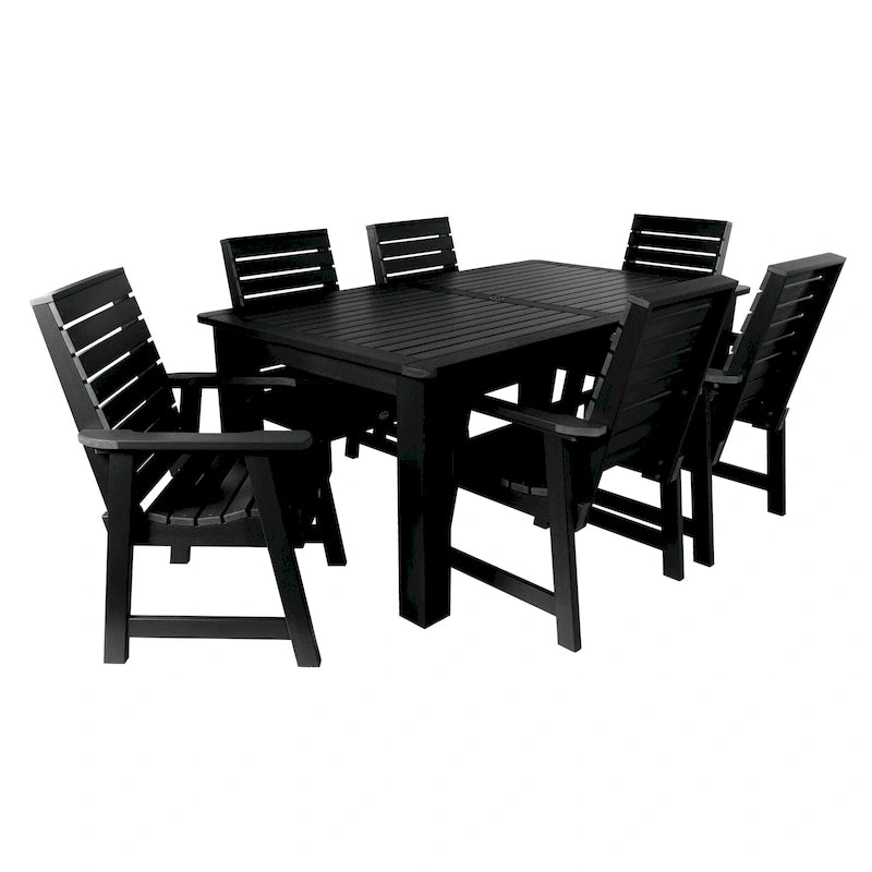 HIGHWOOD PROFESSIONAL 7- Piece Outdoor Dining Set 42x72