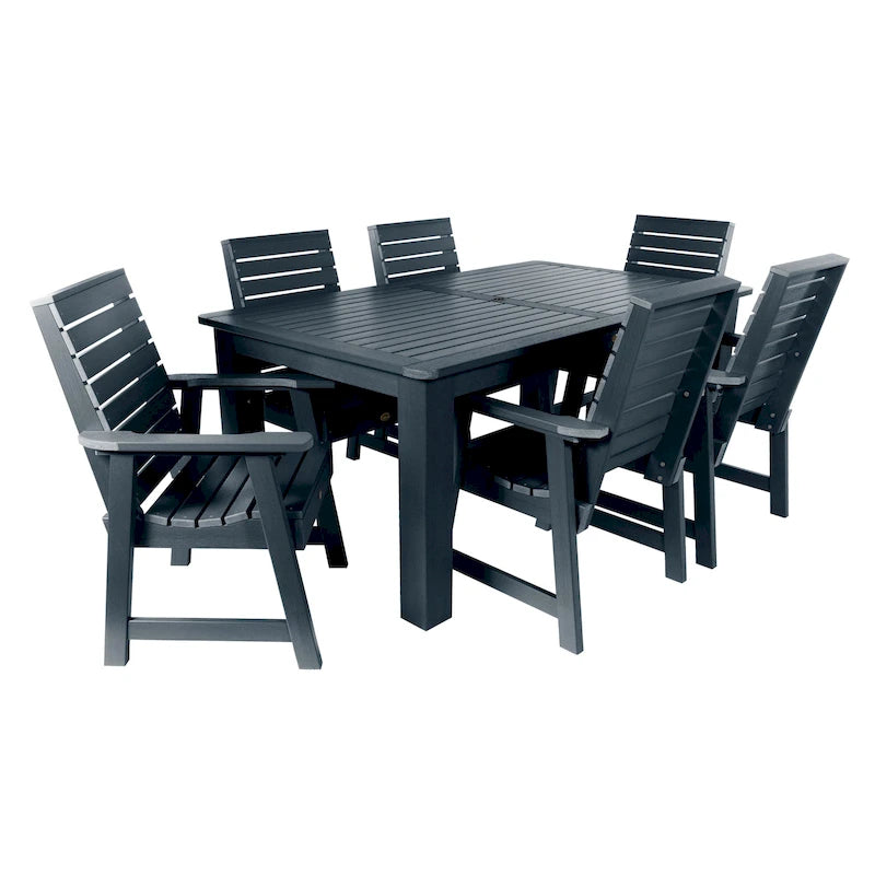 HIGHWOOD PROFESSIONAL 7- Piece Outdoor Dining Set 42x72