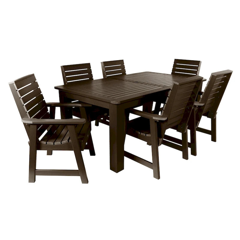 HIGHWOOD PROFESSIONAL 7- Piece Outdoor Dining Set 42x72