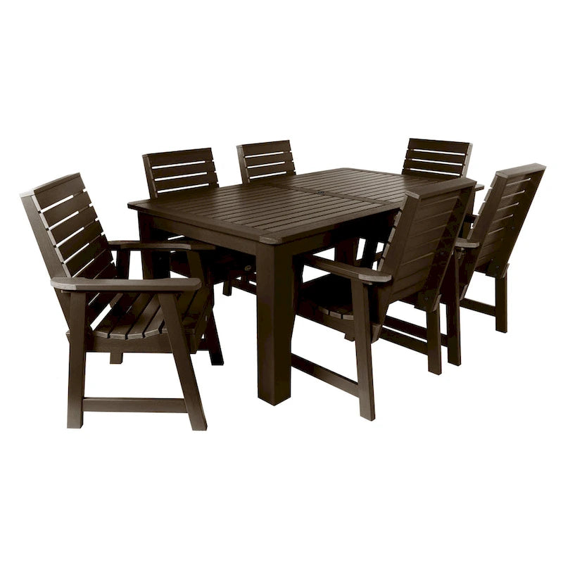 HIGHWOOD PROFESSIONAL 7- Piece Outdoor Dining Set 42x72