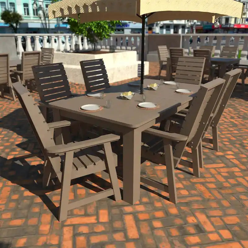 HIGHWOOD PROFESSIONAL 7- Piece Outdoor Dining Set 42x72