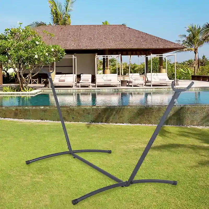 Outdoor Hammock Stand Heavy Duty Coated Steel Tube Frame,450lbs Capacity,Multi-size