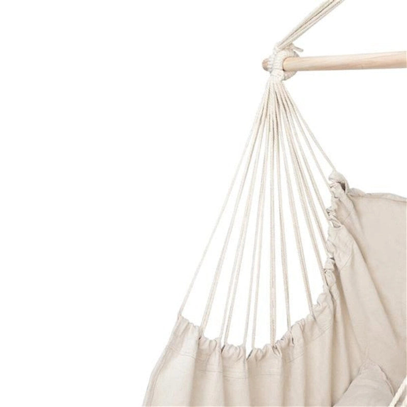 Distinctive Cotton Canvas Hanging Rope Chair with Pillows