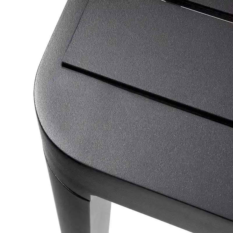 Outdoor 5/7-Piece Patio Aluminum Dining Set Stackable Chairs and Extendable Table