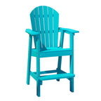 Rustic Adirondack Chairs Outdoor BarStools with Hight Back Design