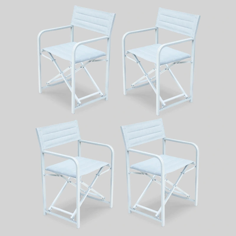 Aoodor Outdoor Patio 4-Pack 34  Director's Chairs, 225 lbs Capacity - N/A