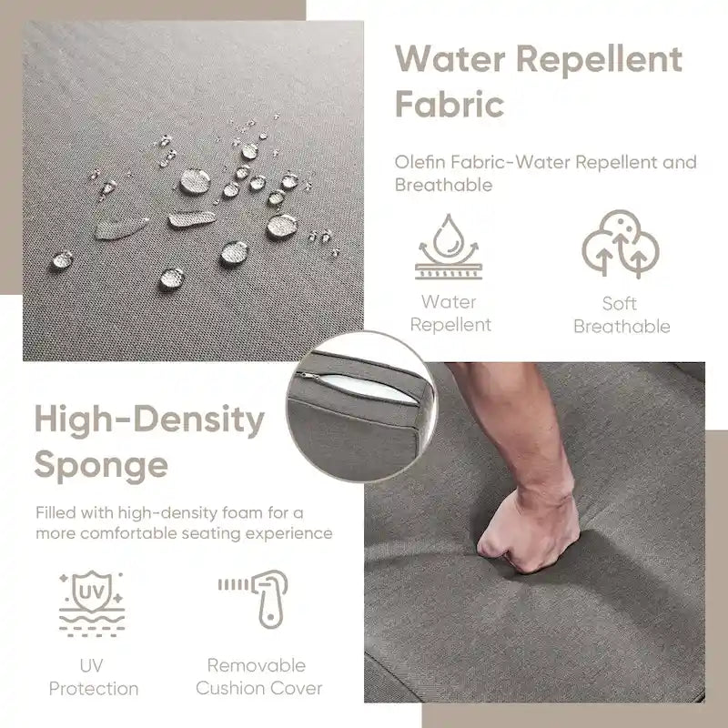 Swivel Rocking Chairs with Ottomans - Brown