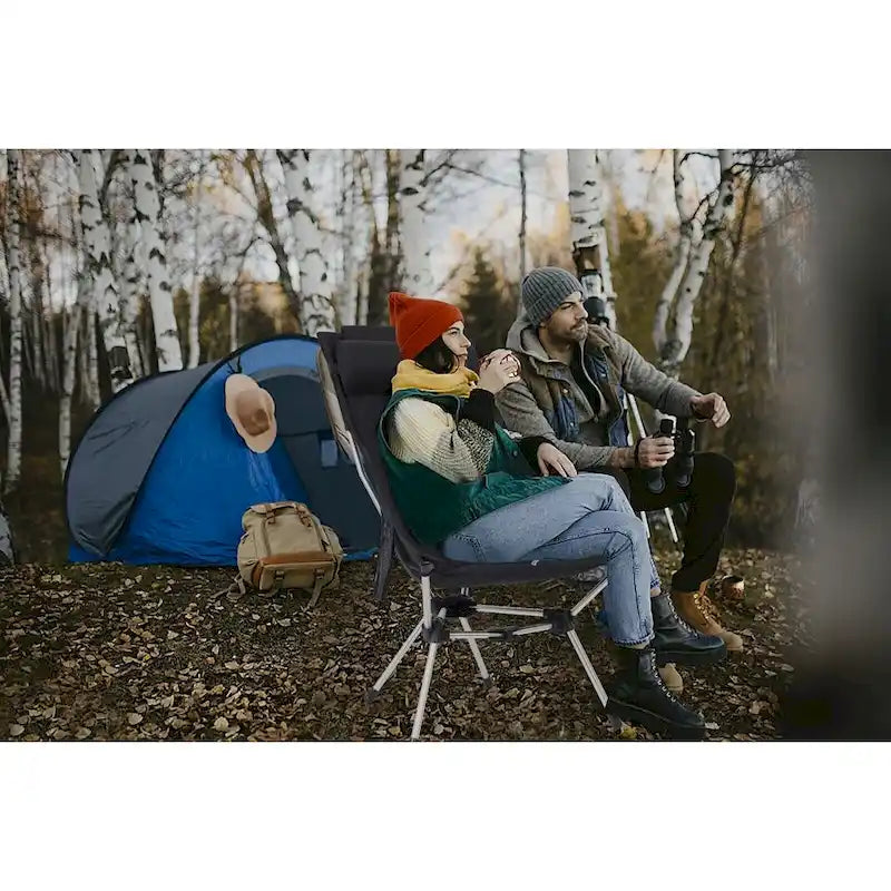Ultralight High Back Folding Camping Chair, Backpacking Chair, Compact & Heavy Duty Outdoor with 2 Side Pockets