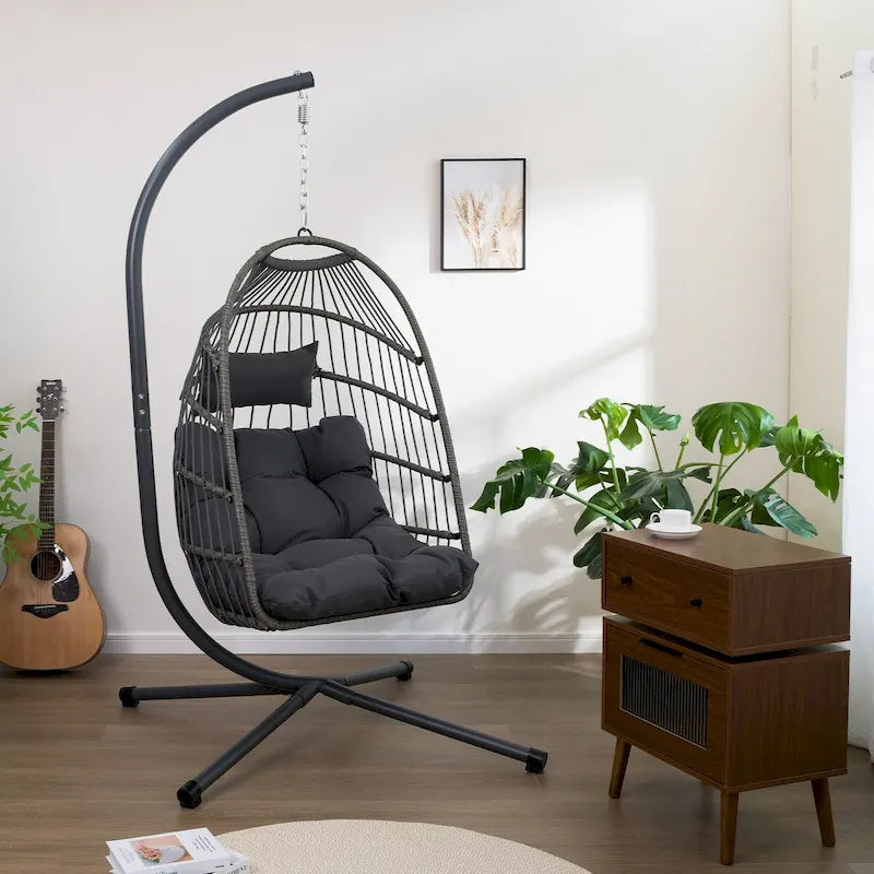 Outdoor Egg Hanging Chair with Standswing chair