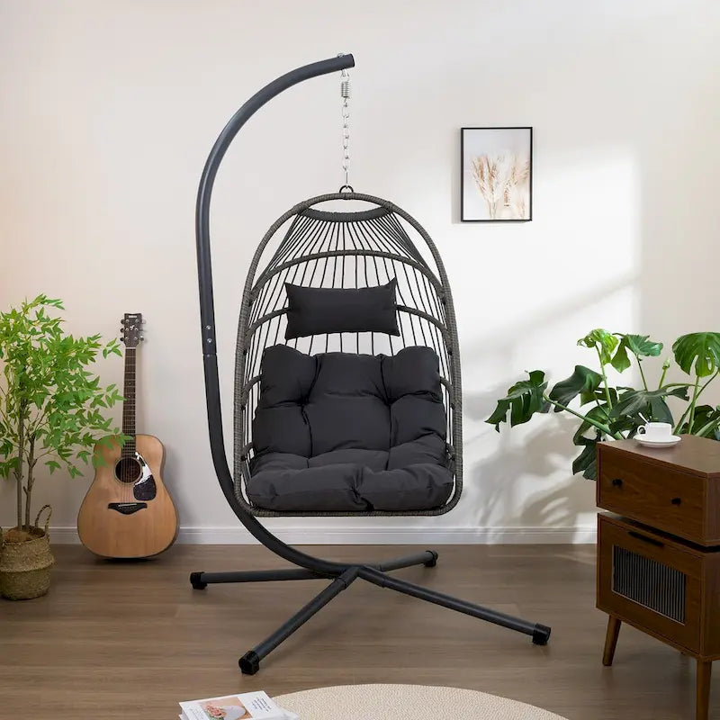 Outdoor Egg Hanging Chair with Standswing chair