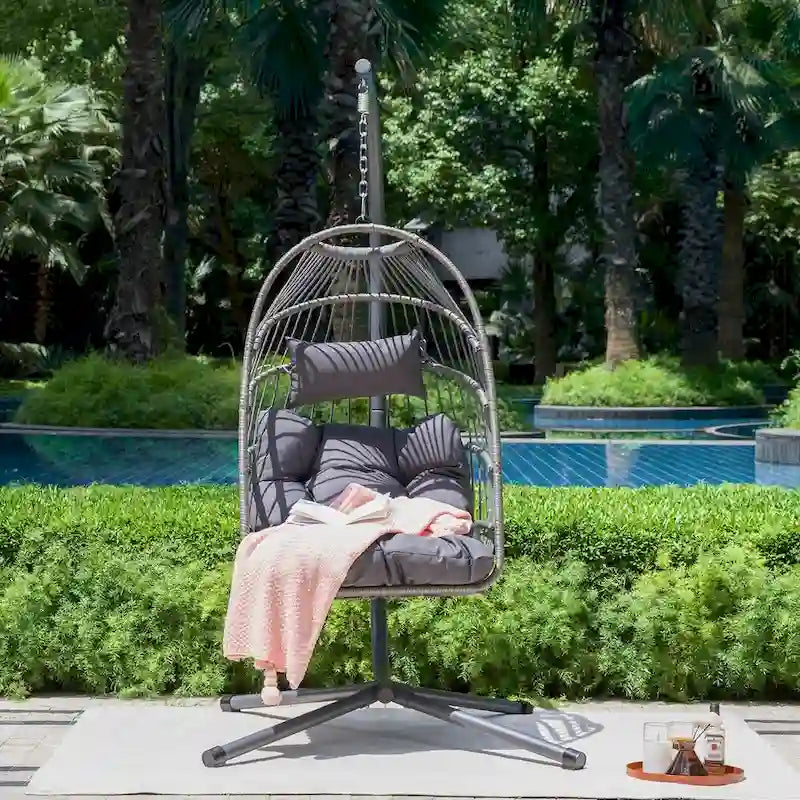 Outdoor Egg Hanging Chair with Standswing chair