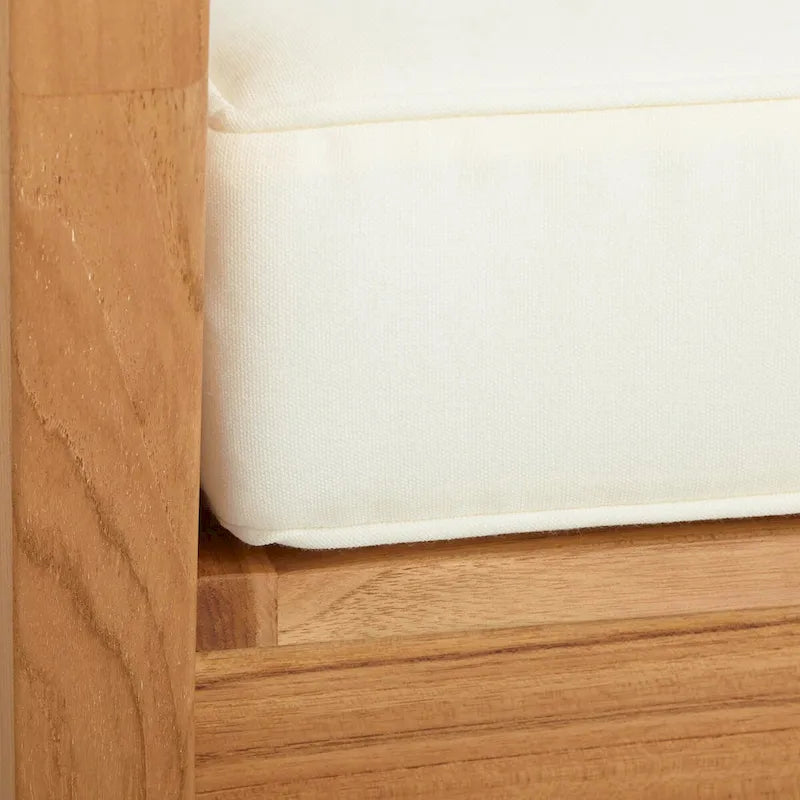 Clermont Outdoor Natural Teak 3 Seat Sofa