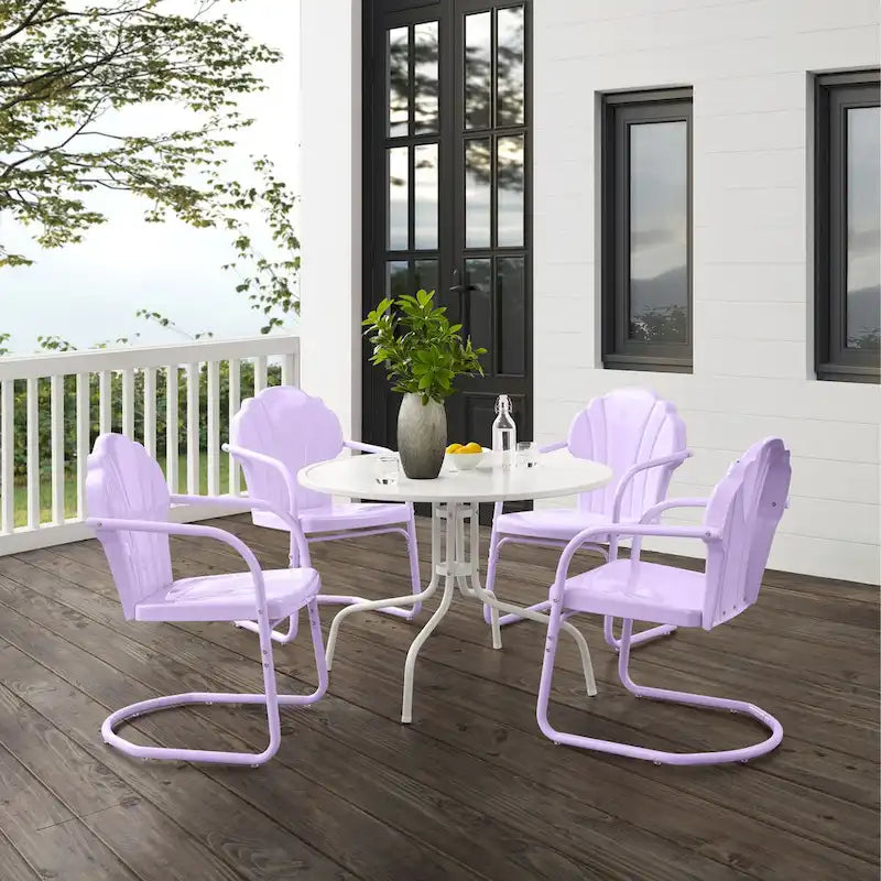 Crosley Tulip 5Pc Retro Outdoor Dining Set