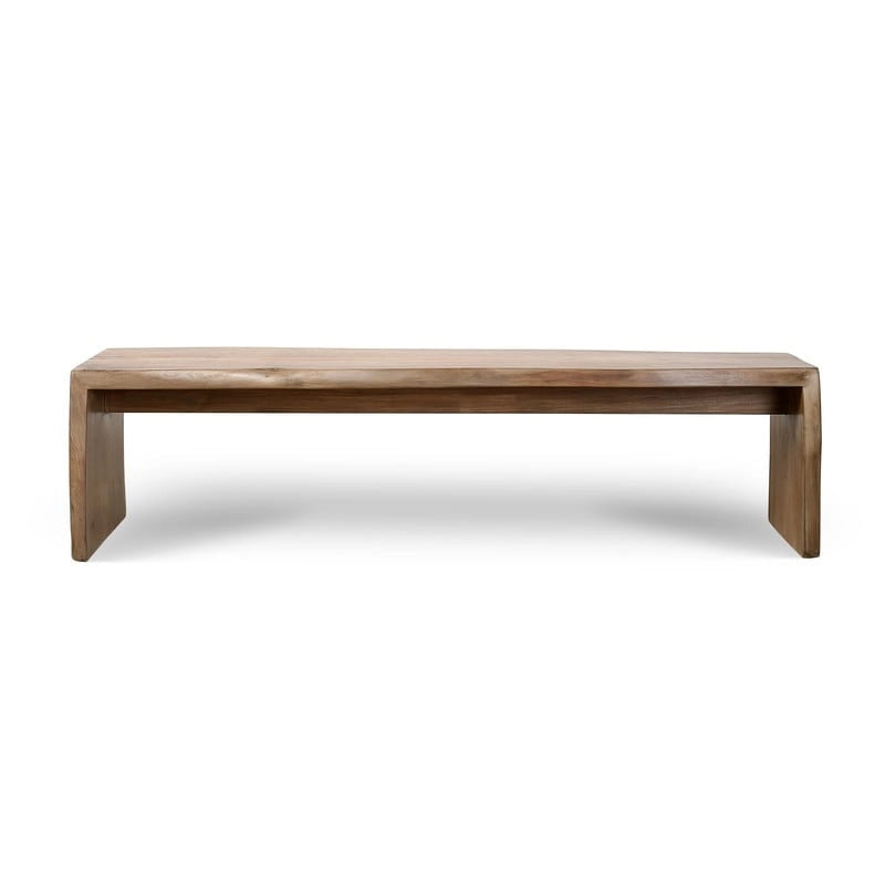 70 Inches Long Live Edge Natural Walnut Wood Bench (Approx13.7-16 Inches deep) - N/A
