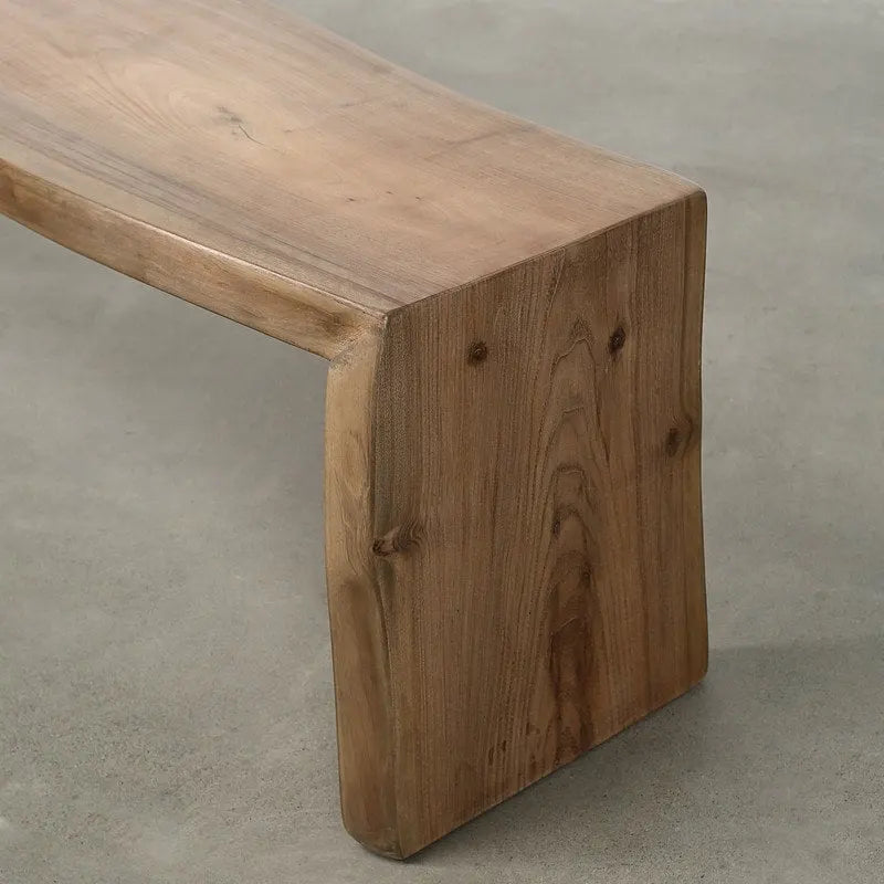 70 Inches Long Live Edge Natural Walnut Wood Bench (Approx13.7-16 Inches deep) - N/A